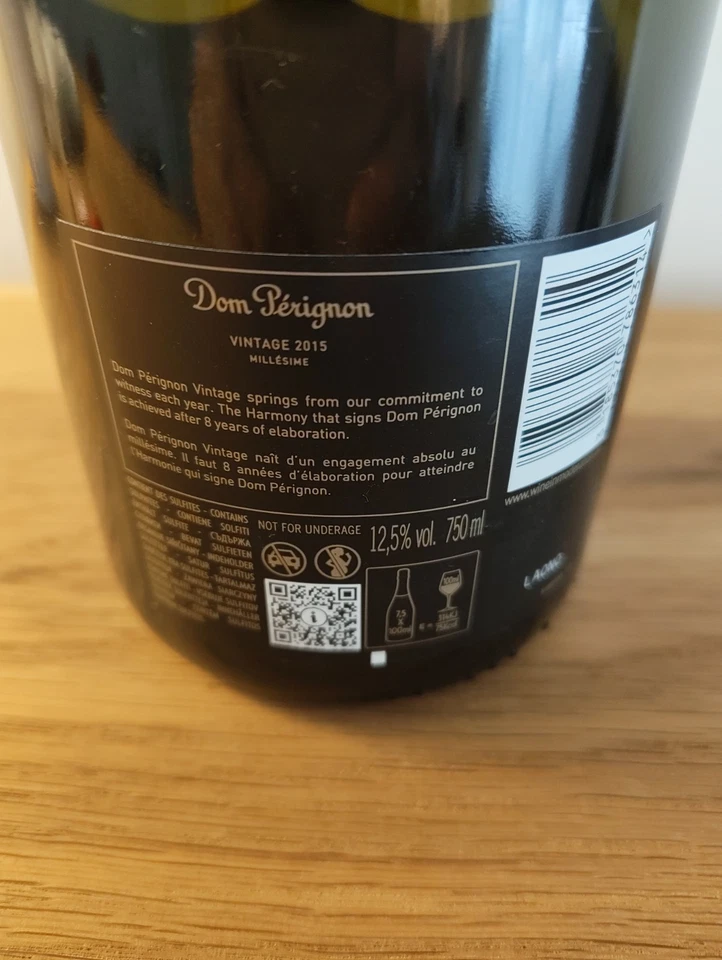 Dom Pérignon Vintage 2015 Champagner – Original verschlossen – Top Zustand - Bild 3 von 4