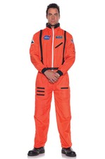 Aerospace Astronaut Teen/Adult Halloween Costume Orange 