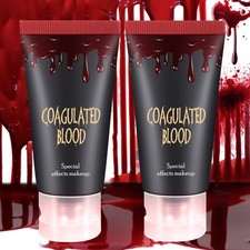 DE'LANCI Edible Fake Blood Gel, Realistic Sfx 2 PCS FAKE BLOOD GEL