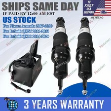 Rear Air Shock Absorbers Compressor For Infiniti Qx80 14-20 Nissan Armada 17-20
