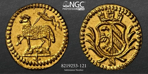 Germany - Nuremberg - 1/16 Ducat / Ducat 1700 ND - NGC MS64