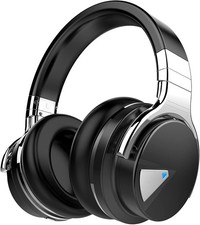 Silensys E7 Active Noise Cancelling Wireless Headphones - Black