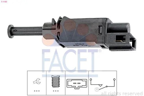 7.6212 FACET Interruttore, Luce di retromarcia Made in Italy - OE
