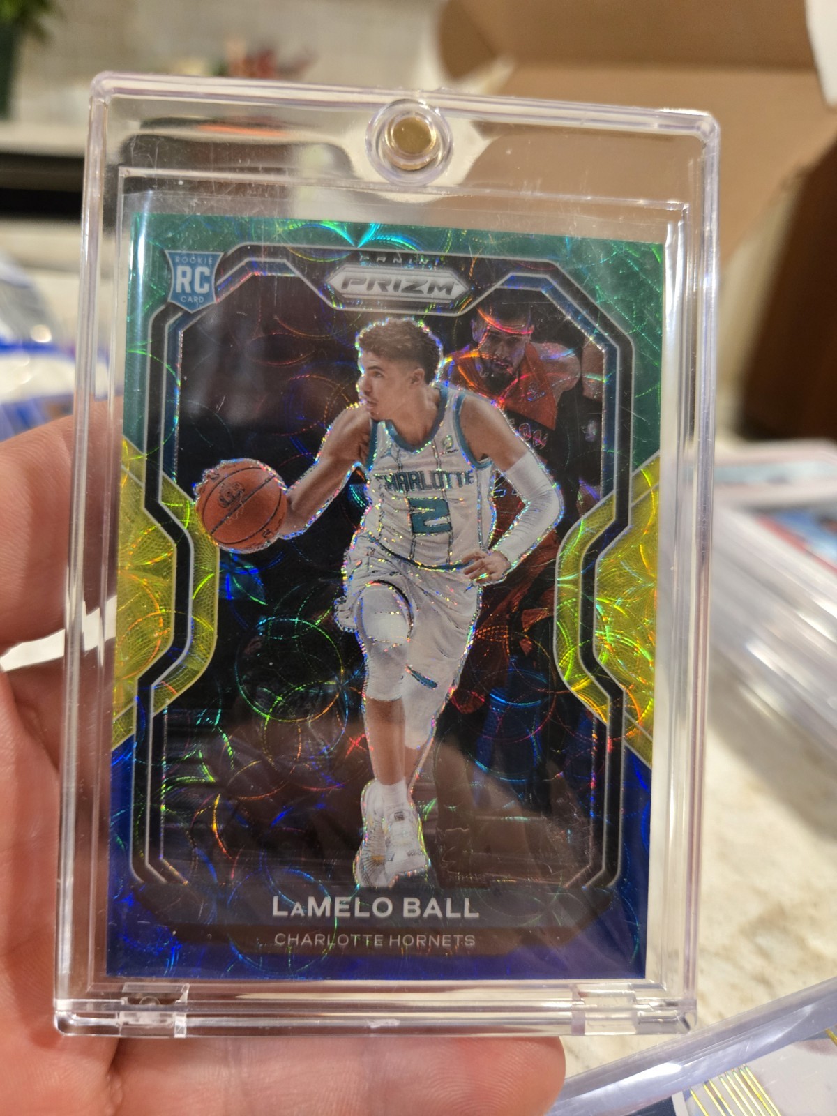 2020-21 Panini Prizm - LaMelo Ball #278 Choice Blue Yellow & Green Prizm (RC)