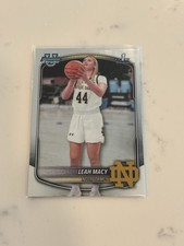 2025-26 Bowman University Chrome Leah Macy  1st Bowman Notre Dame