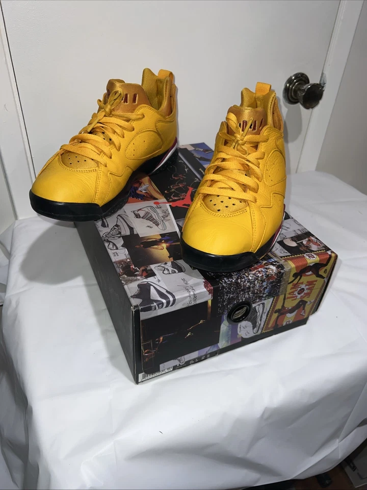 Air Jordan 7 Retro Bajo NRG Taxi Talla 10 AR4422-701 Auténtico Raro De Colección Amarillo Foto 2 de 4