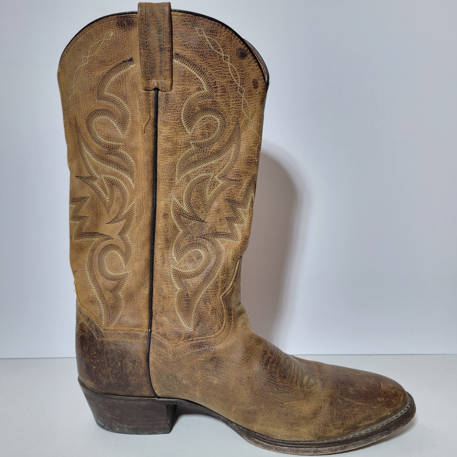 Dan Post Renegade Western cowboy boots brown embo… - image 4