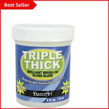 Triple Thick Varnish - 118ml Non-Toxic Sealer for Crafters - Fast-Drying Finish