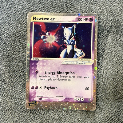 Pokémon TCG Mewtwo ex 101/109 EX Ruby & Sapphire Holo Ultra Rare 2003 100 HP EN