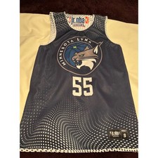 Jr. NBA Minnesota Lynx Jersey Adult S Blue White Reversible 55 WNBA Basketball