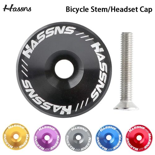 HASSNS Mtb Power Cap Stem Cap Bicycle Headset Top Cover for Mountain Road Bike T - Picture 2 of 18