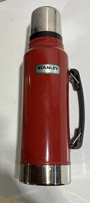 Vintage Stanley Aladdin Thermos Red 35.2 oz Vacuum Bottle