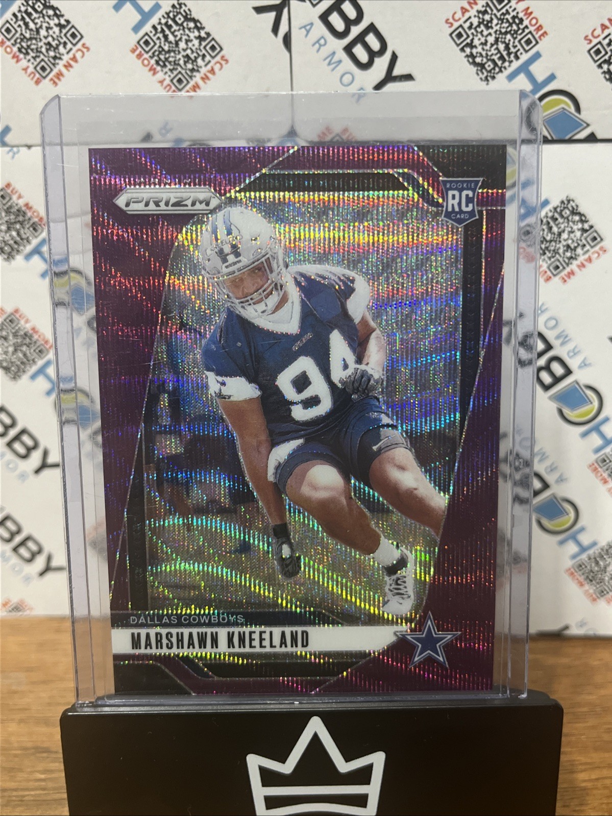 2024 Panini Prizm - Rookies  Marshawn Kneeland #305 Purple Wave Prizm /99 (RC)
