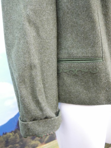 Julius Lang neuwertig grün mit Stickerei süße Trachtenjacke Jacke Gr.44 - Bild 3 von 7