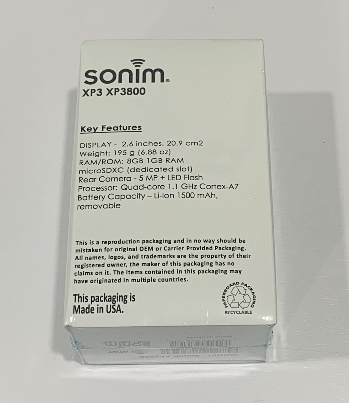 Nuovo Telefono Sonim XP3 XP3800 VERIZON Sbloccato 4G LTE 8 GB - Foto 5