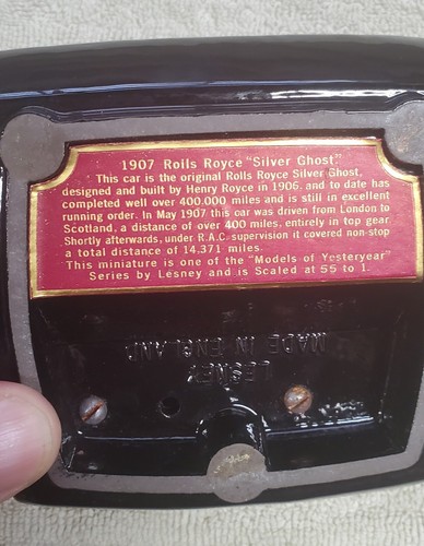 Matchbox Lesney Yesteryear Ashtray Restoration or Parts - Picture 5 of 5