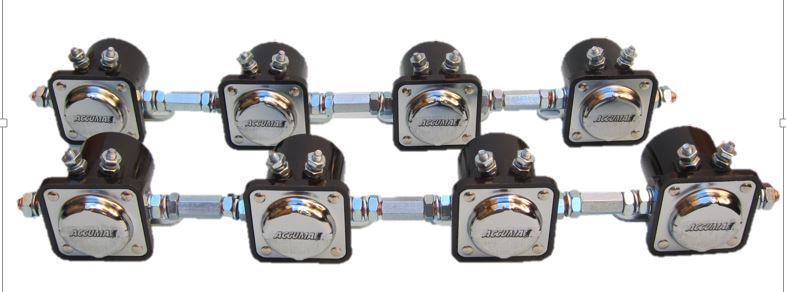 Lowrider Hydraulics 8 Accumax solenoids,DC 12V, 10A-F1025A,HD