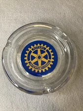 Vintage Rotary International Ashtray 4-1/2” D. No chips or cracks.