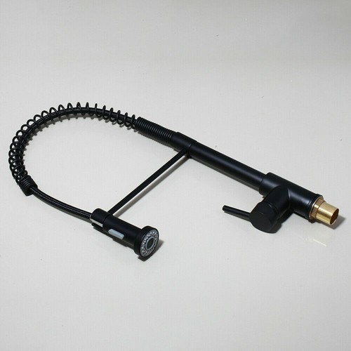 US Black Kitchen Swivel Spout Tall Pull Out Taps Mixer Deck Mounted Brass Faucet - Picture 9 of 10
