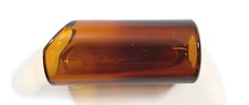 The Rock Slide Guitar Slide Amber Glass - Medium