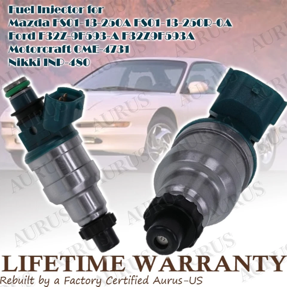 X4 Inyectores de combustible OEM NIKKI para 1993-1997 1998 1999 Mazda 626 DX LX 2,0 L INP-480 Foto 3 de 4