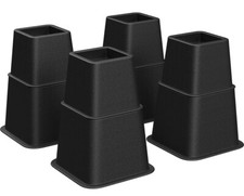Bed Risers, 4-Pack Furniture Risers, Heavy Duty Bed Lifts in 3,5  8 in - A0103