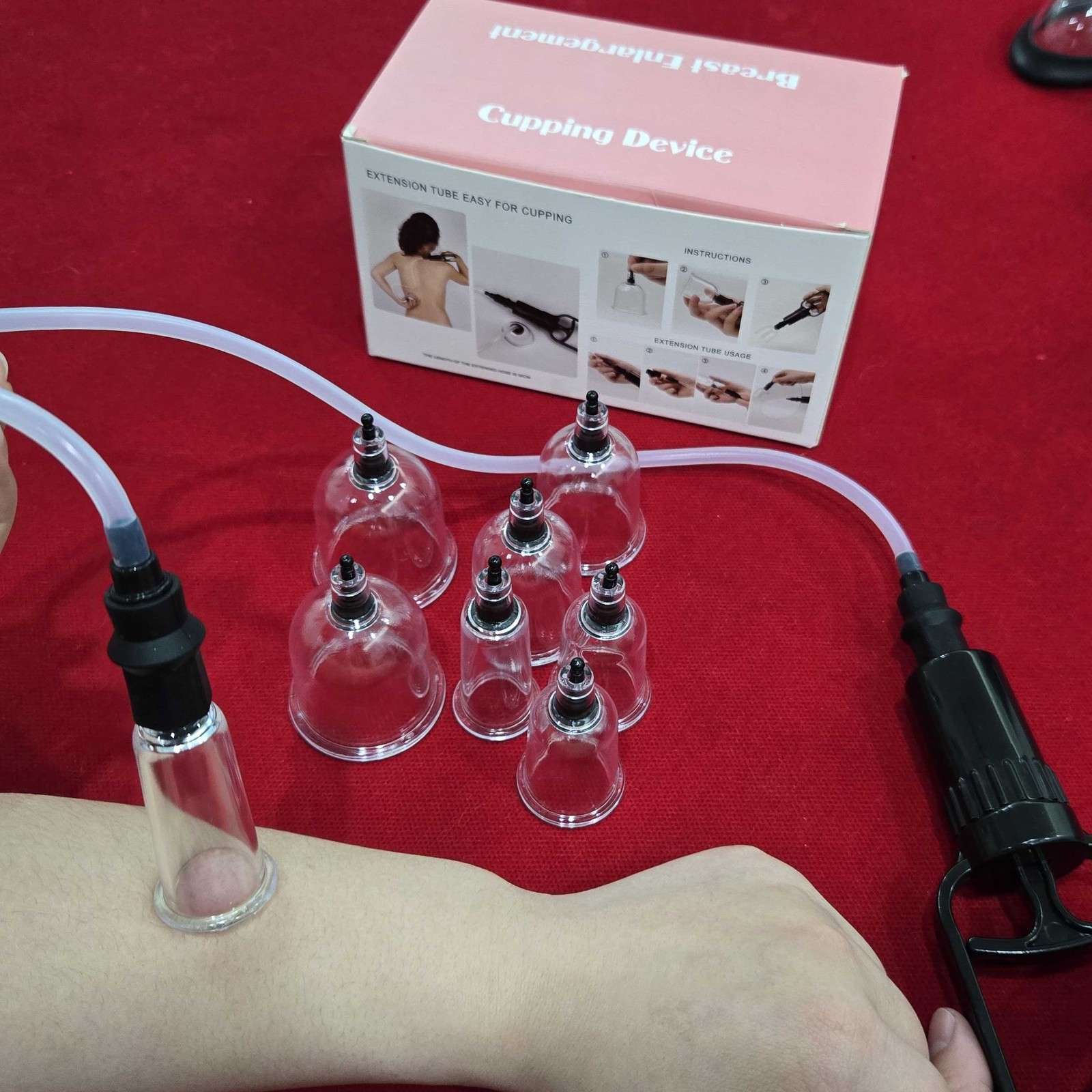 4Paar Suckers Cup Vakuum Pumpe Klitoris Nippelsauger Brustwarzensauger Spielzeug