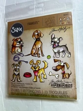 Sizzix Crazy Dogs Framelits*New*Free Shipping