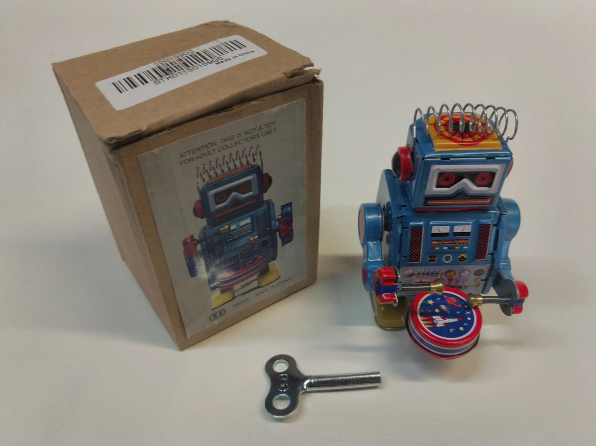 Precioso Robot Mecánico Vintage en Estado de Funcionamiento