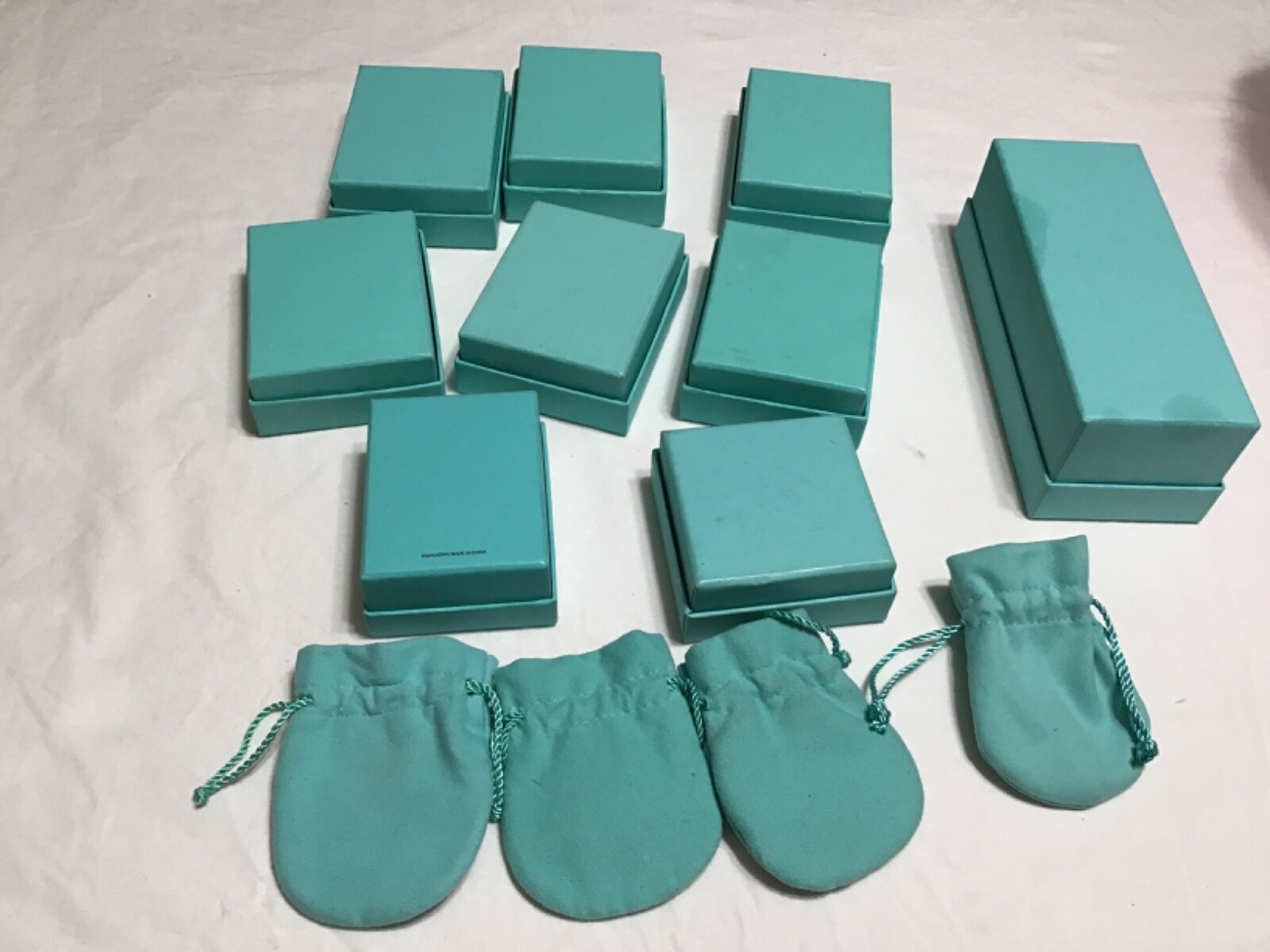 Tiffany & Co. empty gift boxes (9) and drawstring pouch (4) eBay