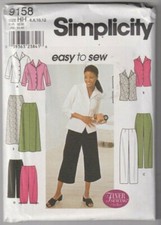 9158 SIMPLICITY Easy - SHIRT SKIRT PANTS in 2 Lengths - Sz 6/8/10/12