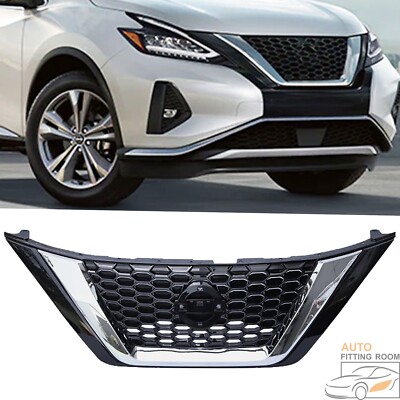 Front Grille Grill Assembly for 2019-2023 Nissan Murano Chrome＆Black 623109UF0A
