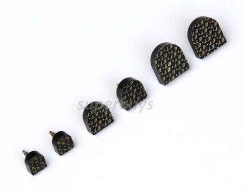19mm x20mm Black Shoe Stiletto High Heel Sole Repair Cap End Tip Pin Like Rubber - Picture 3 of 5