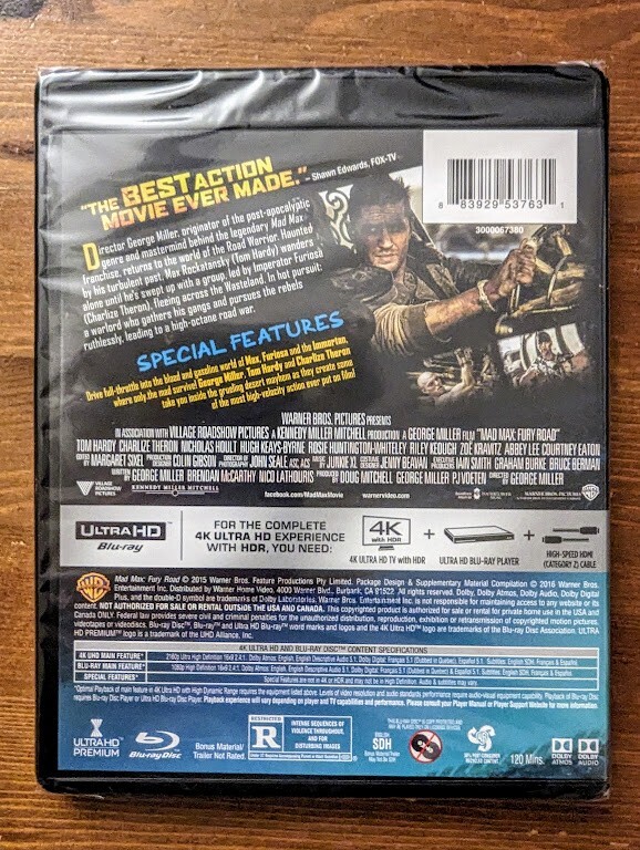 Brand NEW & SEALED!!! Mad Max: Fury Road [4K Ultra HD] | eBay