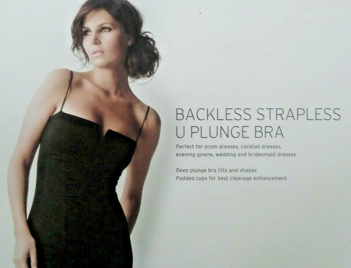V Bra DEEP U PLUNGE BACKLESS STRAPLESS SELF STICK ADHESIVE BRIDAL NUDE D | eBay V Bra DEEP U PLUNGE BACKLESS STRAPLESS SELF STICK ADHESIVE BRIDAL NUDE D | eBay