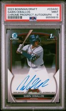 2023 Bowman Draft Chrome Sabin Ceballos Auto PSA 9
