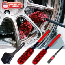 4pcs Car Wheel Brush Rims Tire Seat Engine Wash Cleaning Kit Auto Detailing Tool 4pcs Car Wheel Brush Rims Tire Seat Engine Wash Cleaning Kit Auto Detailing Tool