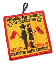 Vtg Wonderful World 1978 Ouachita Scouting Expo Boy Scouts of America BSA Patch