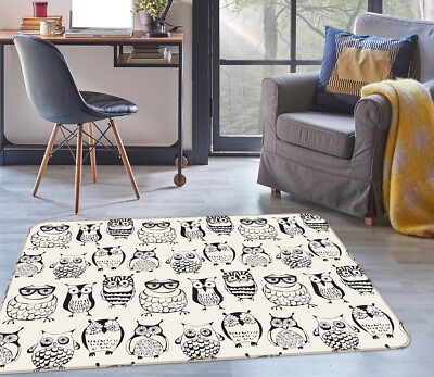 3D Animal Cute Owl O8898 Game Rug Mat Elegant Photo Carpet Mat Romy