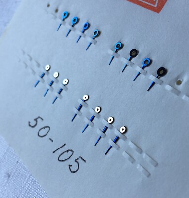 Lot Nos New Froidevaux 15 Nadeln Hands 50 - 105 7 3/4 Hour Minute Hand Blau