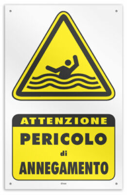 Cartello in alluminio Pericolo elettrico | Mondolavoro Shop