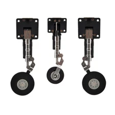 1Set Retractable Landing Gear W/ Wheels for 3KG RC Fixed-wing Airplane Model