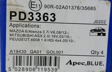 Brake Pads Set Front PD3333 Apec Blue 45022SEAE01 45022SEAEZ1 Quality