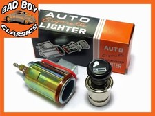 12v Classic Retro Style Cigarette Lighter & Socket Illuminated For CLASSIC CAR