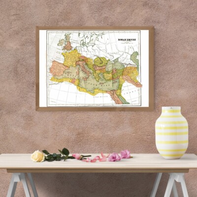 Karte des Römischen Reiches in größter Ausdehnung, mit Provinzen, 150 n. Chr. Giclée