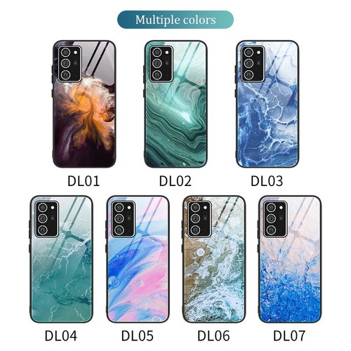 Marmor Hülle für Samsung Galaxy A24 A54 A34 A14 S23 S22 Hartglas TPU Abdeckung - Bild 6 von 21