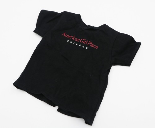 American Girl Place Black T-shirt for 18'' doll clothes