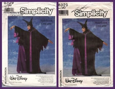 OOP Simplicity 8329 Walt Disney Maleficent Costume Sewing Pattern Misses Size