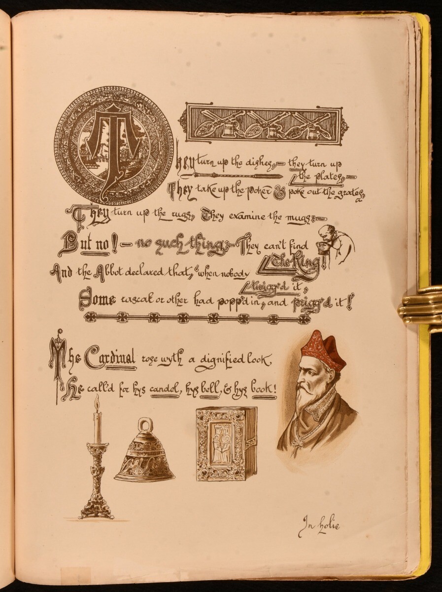 Livre Ancien 'Ye Jackdaw De Reims' - Par Ingoldsby & Jessop, édition London Eyre & Spottiswoode, Relié