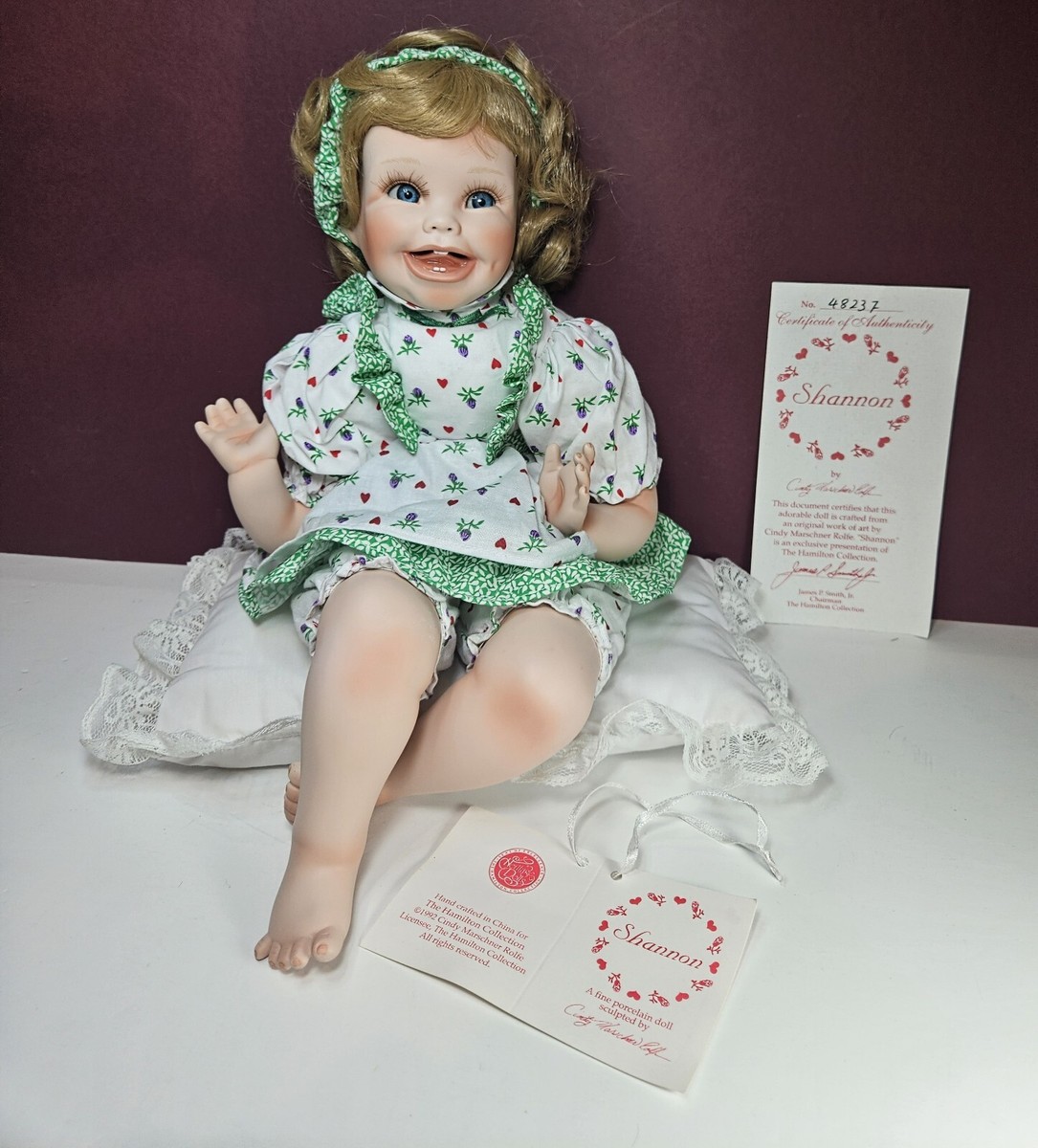 Heritage Dolls The Hamilton Collection Shannon Porcelain Doll 16
